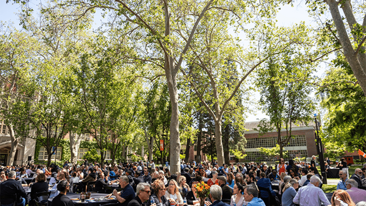 University of the Pacific faculty and staff honored at annual years of service luncheon. 